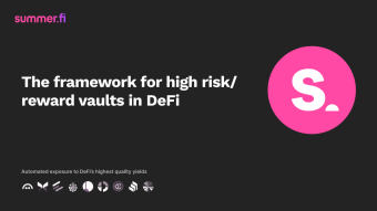 The framework for high risk/reward vaults in DeFi