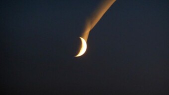 Blurred moon, storm clouds and warm night in the background - My Actifit Report Card: August 21 2023