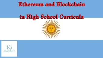 Ethereum and Blockchain in High School Curricula
