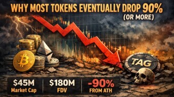 Why Most Tokens Eventually Drop 90% (Or More)