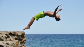 I Dive back.