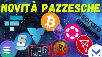 NOVITÀ PAZZESCHE PER LE CRIPTOVALUTE!!!