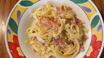 Foodbook #618 homemade carbonara