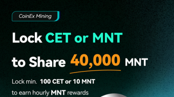 CoinEx concluye el evento de minería “Bloquea CET o MNT para compartir 40.000 MNT”