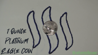 1 oz Platinum Eagle - $100 face value coin