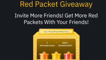 I received a time-limited Red Packet gifted by Binance
