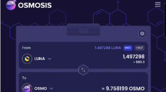 Osmosis DeFi: Swapping LUNA to OSMO and Staking in Keplr mobile wallet