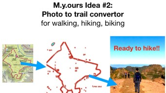 M.y.ours idea n°2: Photo to trail convertor for walking, hiking, biking... 