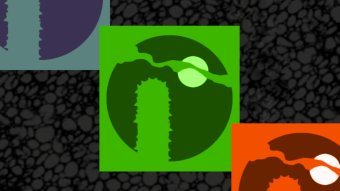Tri - Cactus Moon Pop Art