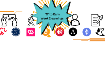Move2earn, play2earn and read/listen2earn 2023 income week 2
