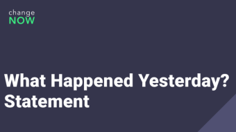 What Happened Yesterday? A Statement