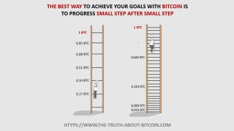 The best way to achieve your goals with Bitcoin is to progress small step after small step