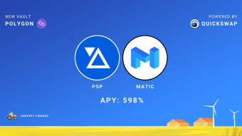 与Quickswap、Polygon合作上线新的$PSP-$MATIC Vault