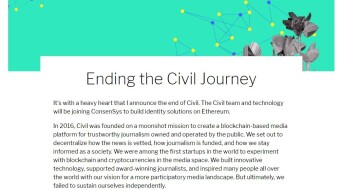 Blockchain-based Journalism Platform Civil Signs Off
