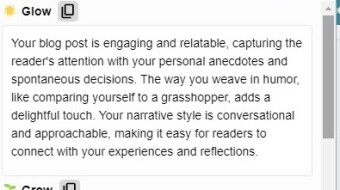 Brisk offers feedback on my writing