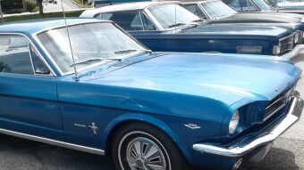 Classic cars of an upcoming TV pilot - behind the scenes