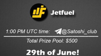 Join the AMA of Satoshi Club x Jetfuel. Rewards: 500 USDT, June 29th.