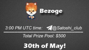 Join the AMA of Satoshi Club x Bezoge. Rewards: 500 USDT, May 30th.