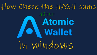 How Check the HASH sums in windows ATOMIC WALLET