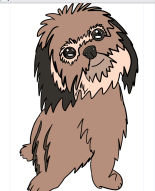 Cute Puppy Drawing (Original Art By Kaylin)