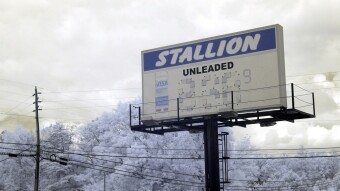 Country Gas Station - Infrared Photography