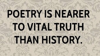 PLATO; POLITICS; POETRY; HISTORY; RACISM.... This is how I teach poetry