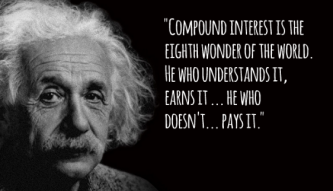 A compound interest faucet