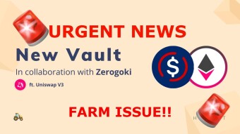 Harvest Finance: URGENT News if You are Trying to Depoist on the New Zerogoki Farms!!!