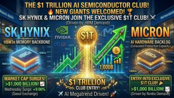 The $1 Trillion AI Semiconductor Club Welcomes Two New Giants: SK Hynix and Micron Surge