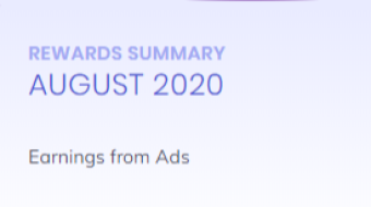 My August Brave Earning?? It's Disappearing 😥