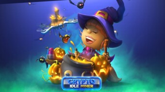 Crypto Idle Miner Halloween Event (promo code for free HORA tokens)
