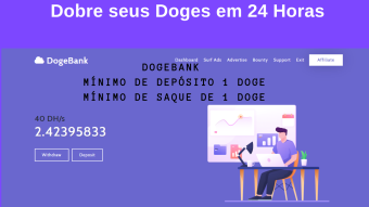 Dogebank - Dobre Seus Doges em 24 Horas (200% de Lucro)