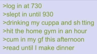 WFH Chads: Assemble! | 4chan greentext