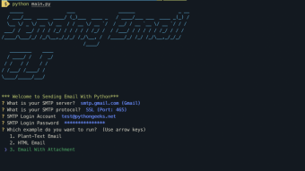Sending Email with Python
