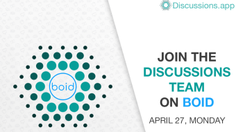 Join the Discussions Team on Boid - For Science!