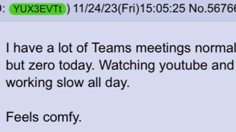 Comfy WFH Thread | 4chan greentext
