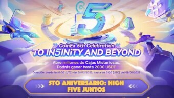 Únete a la próxima celebración del 5º aniversario de CoinEx: ¡Ven y consigue cajas misteriosas con premios en $ y recompensas criptográficas!