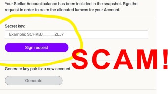 XLM Holders Warning! Latest XLM PHISHING SCAM!!!