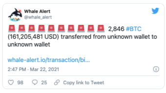 March 25th: Of Bitcoin whales and wives.
