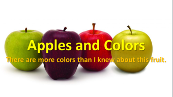 Apples and Colors