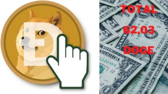 My earning report for the the Doge Click Bot on telegram