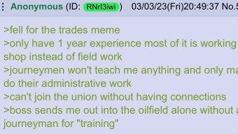 Should I Become an Electrician? | 4chan greentext