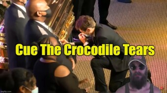 Scumbag Politician Pretends To Cry At George Floyd's Funeral