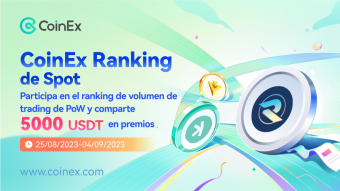 Evento especial de CoinEx PoW: ¡Opera con KAS, RXD, NEXA y 17 tokens más y gana hasta 5000 USDT!