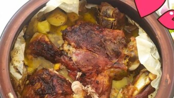 Foodbook #665 roasted lamb with potatoes
