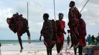Adumu - Masai jumps - we jump upwards like kangaroos