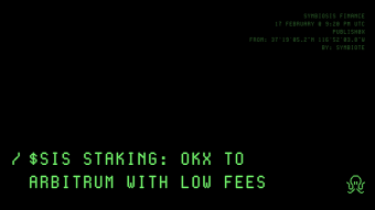 How to transfer ETH from OKX for $SIS staking with low fees