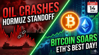 Bitcoin and Ethereum soaring: oil down and news on US-Iran tensions