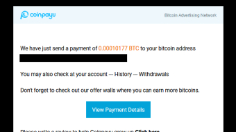 16th payment received from CoinPayU + 0.00010177 BTC | total paid 0.00228515 BTC