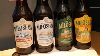 Holy Trinity + infidel for free + knuckle - "Miłosław Pilzner" beer from the "Fortuna" Brewery